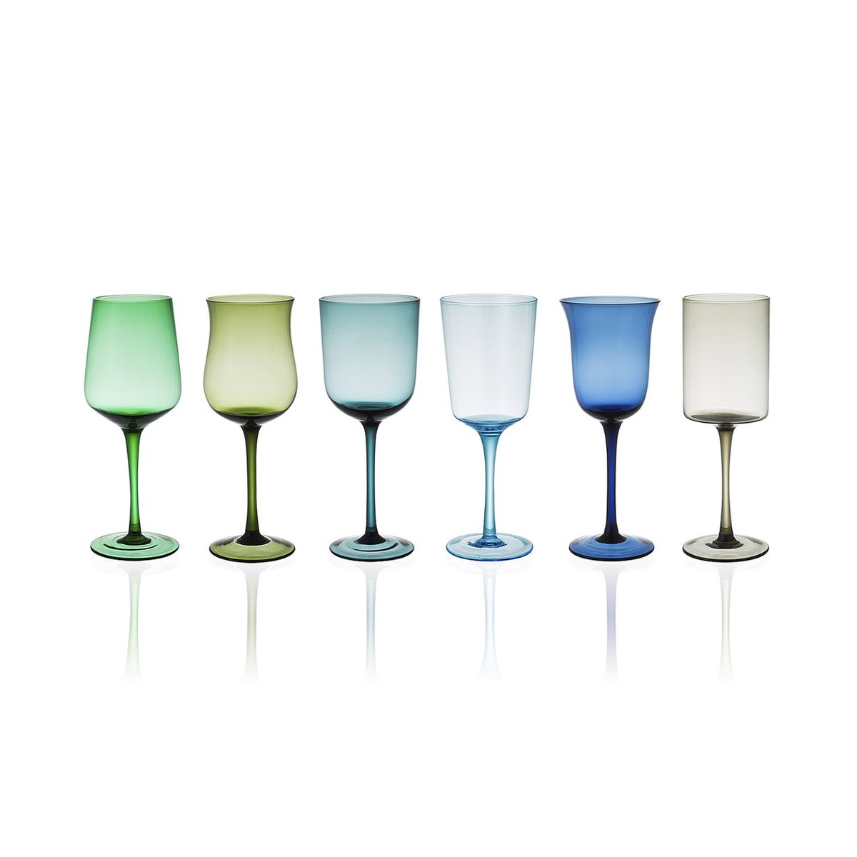 DISEGUALE Set calice bicchieri vino in vetro BITOSSI HOME 