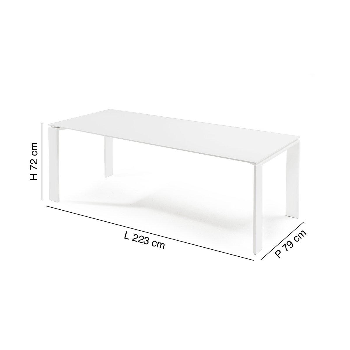 Four L 223 Rectangular table by Kartell | LOVEThESIGN