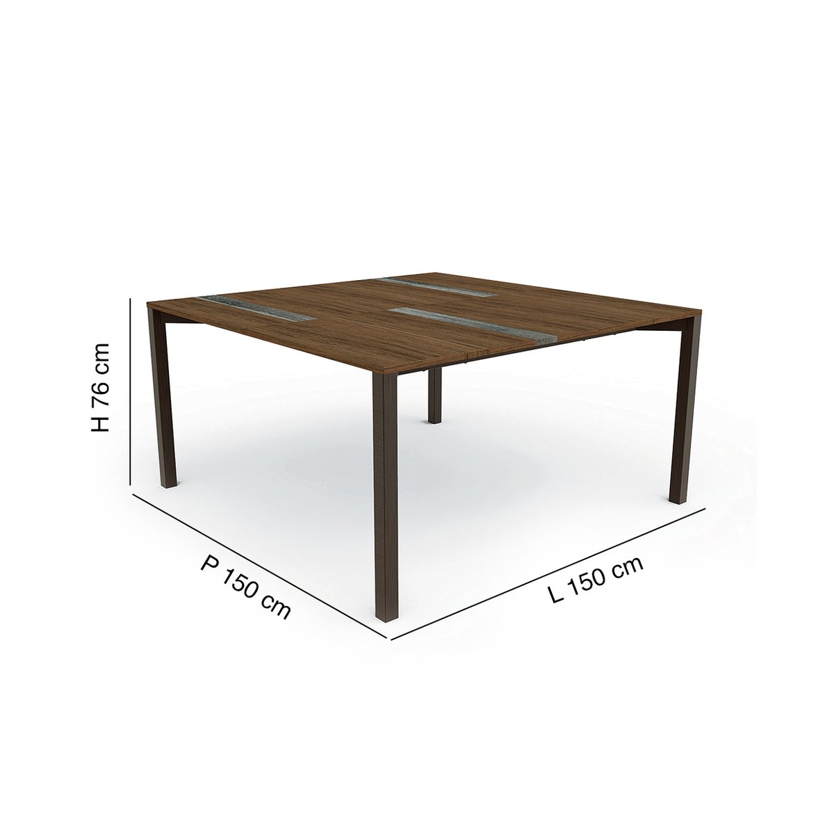 Table carrée Casilda 150x150 by Talenti