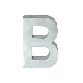 Metalvetica letter H 35 cm