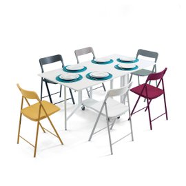 Console Archimède avec table et 6 chaises