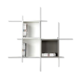 Libra Wall Bookcase with two cases