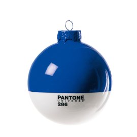 Set of 4 Pantone® baubles blue