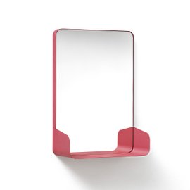 Shelf mirror with shelf
