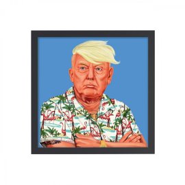 Donald Trump print with frame 50x50 cm