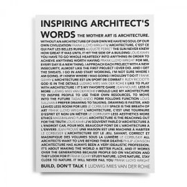 Poster Inspiring Architect's Words