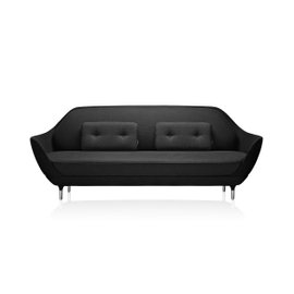 Favn 3-seater sofa in Divina Melange fabric with aluminium legs