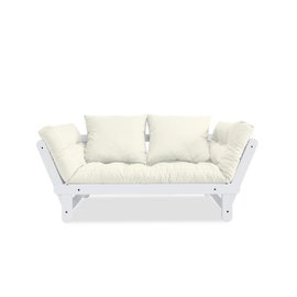 Canapé-lit Beat avec structure blanche