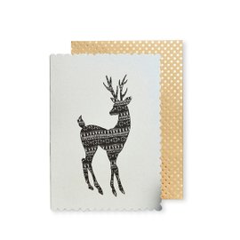 6 cards Luxe Knitted Reindeer