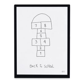 Back to School print with frame