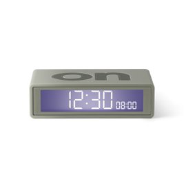 Flip travel alarm clock