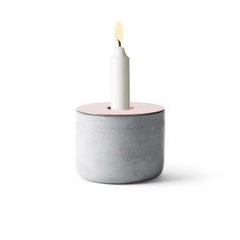 Chunk of Concrete M candle holder