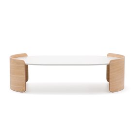 Parenthesis oval coffee table