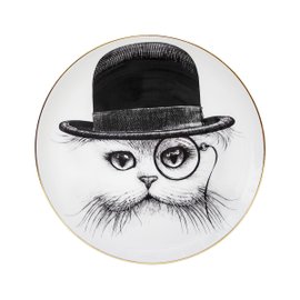 Cat in Hay plate small