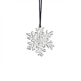 Snowflake Hanging decoration silver plated