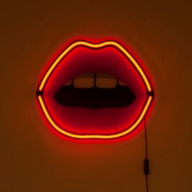 Neon Mouth lamp with transformer