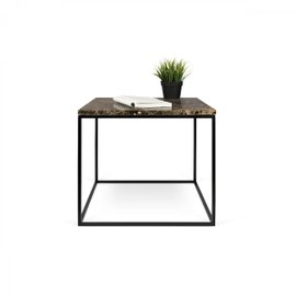 Gleam 50 brown coffee table with black base