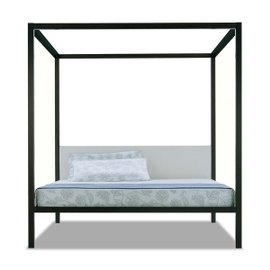 Milleunanotte four-poster double bed in leather