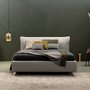 Calvin Queen size bed in fabric K 160x200