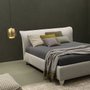 Calvin King size bed with storage in fabric K 180x200