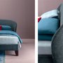 Carnaby Double bed with storage in fabric C 120x200