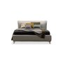 Calvin Queen size bed with storage in fabric K 180x200