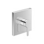 C.1 single lever shower mixer 1 way square rosette - built-in