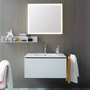 Mirror with LED lighting L-Cube L 80 cm