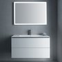 Mirror with LED lighting L-Cube L 100 cm