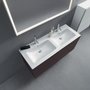 Mirror with LED lighting L-Cube L 120 cm