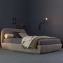 Ekeko King size bed with storage and fabric K 180x200