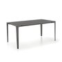 Mat extendable table - anthracite and grey oak - different sizes