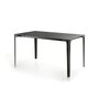 Mat extendable table - black and black oak - different sizes
