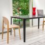 Mat extendable table - black and Cosmos corian - different sizes