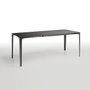 Mat extendable table - black and black oak - different sizes