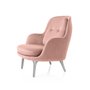 Fri armchair in Capture fabric with aluminium legs