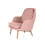 Fri armchair in Capture fabric with wooden legs