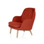 Fri armchair in Capture fabric with wooden legs