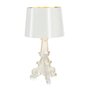Bourgie table lamp - white and gold