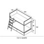 Vagon bunk bed with drawers