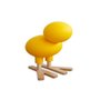Chaise poussin Happy Bird avec pieds en frêne