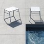 Set of 4 Pop outdoor tables with tray