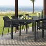 Set of 6 Net outdoor chairs