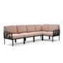 Komodo 5 outdoor sofa with anthracite frame
