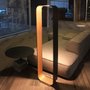 Contour LED floor lamp – Oak