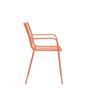 Set of 2 Nolita garden chairs with armrests and high back