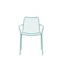 Conjunto de 2 sillas de jardín Nolita con reposabrazos y respaldo alto