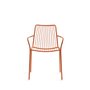 Set of 2 Nolita garden chairs with armrests and high back