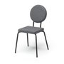 Option Chair with square seat and round backrest