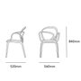 Loop chair with cushion - set of 2